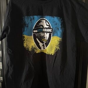 God Save Ukraine Graphic Tee - Black